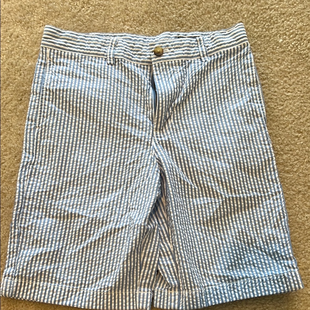 Vineyard Vines Blue and White Seersucker Shorts